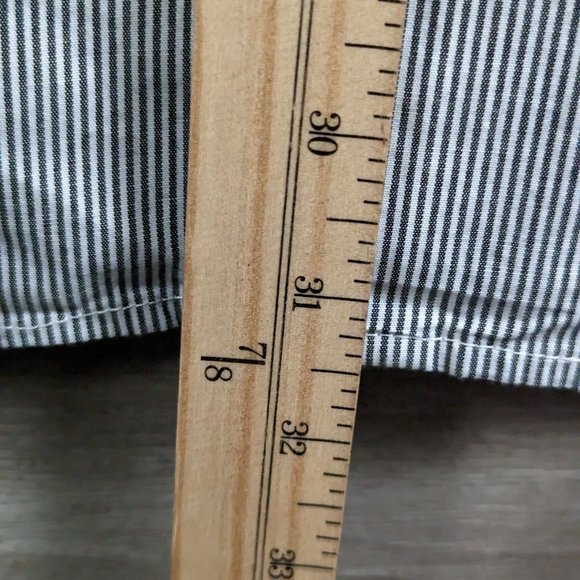 Michelsons London* Men's‎ Long Sleeve Button Down Curved Hem Striped Shirt~ XL - Picture 8 of 14